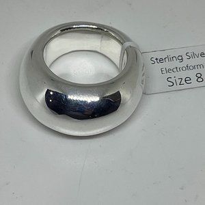 Electroform Sterling Silver Cocktail Ring Indigo Falls Size 8